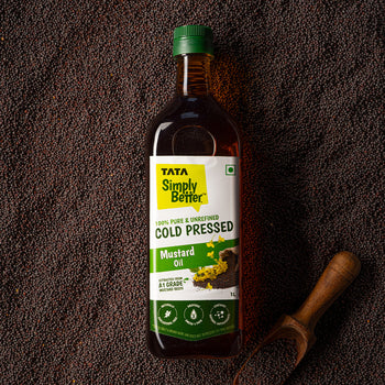 TATA SIMPLY BETTER MUSTARD OIL 1L 100% PURE and UNREFINED COLD PRESSED OIL