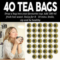 Organic Nettle Leaf Tea Bags - 40 Eco-Friendly Tea Bag in Resealable Pouch