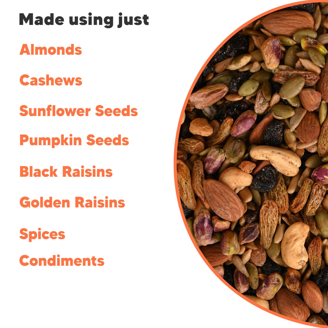 Better Trail Mix - Nut, Seeds & Raisins - Roasted & Spiced