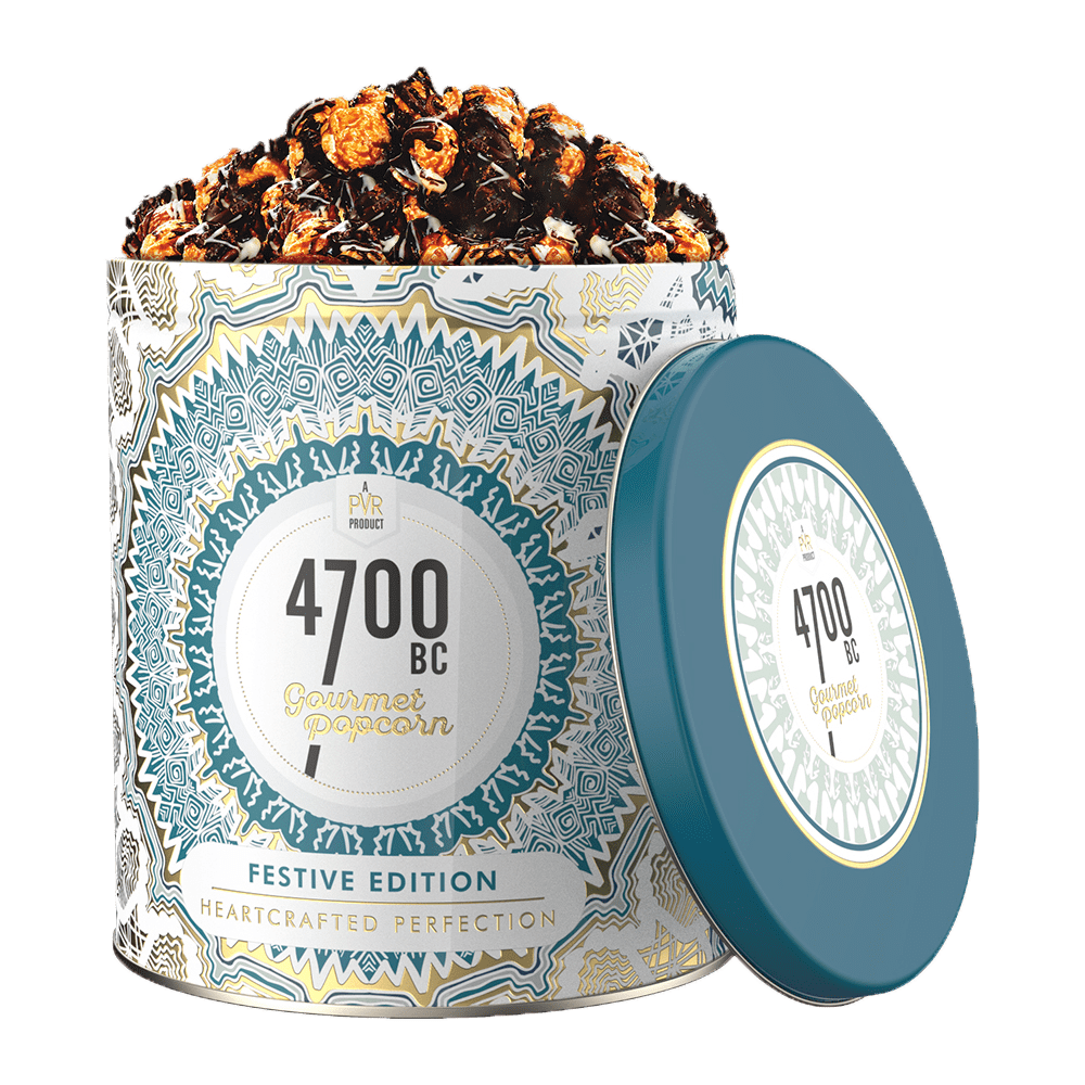 Nutty Tuxedo Chocolate Popcorn, Tin, 650g