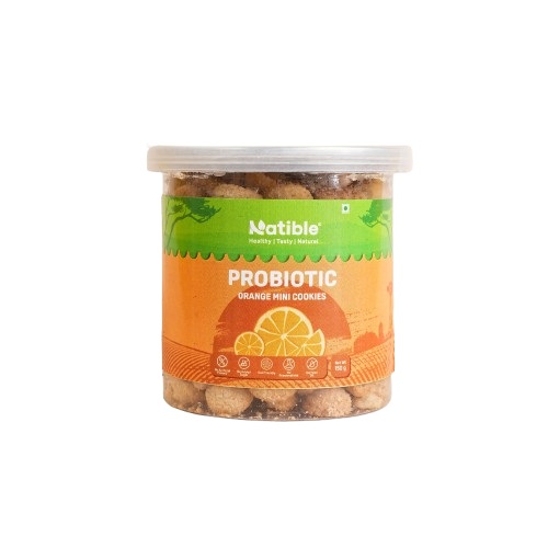 Natible Probiotic Orange Mini Cookies