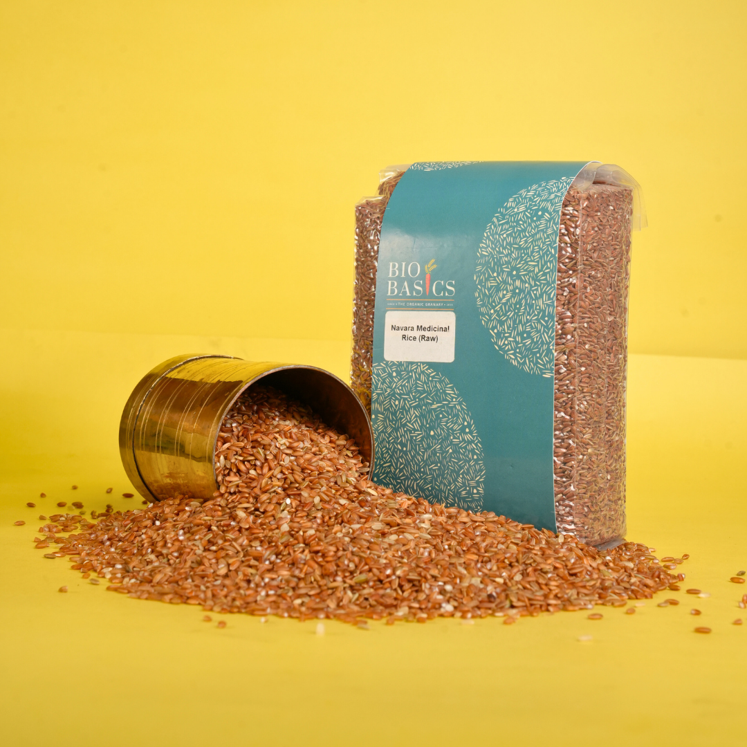 Navara Rice Facial Bio Basics Navara Medicinal Rice - Raw - Veeha Foods