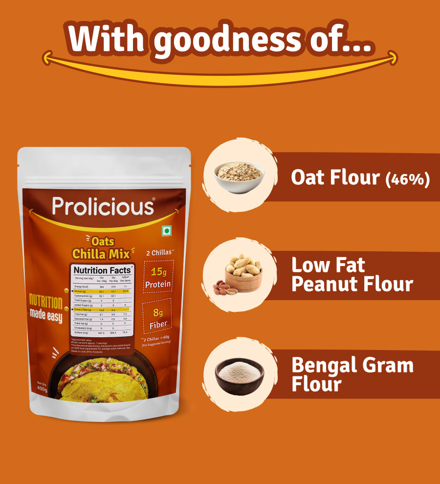 High Protein Oats Chilla Mix | 400g