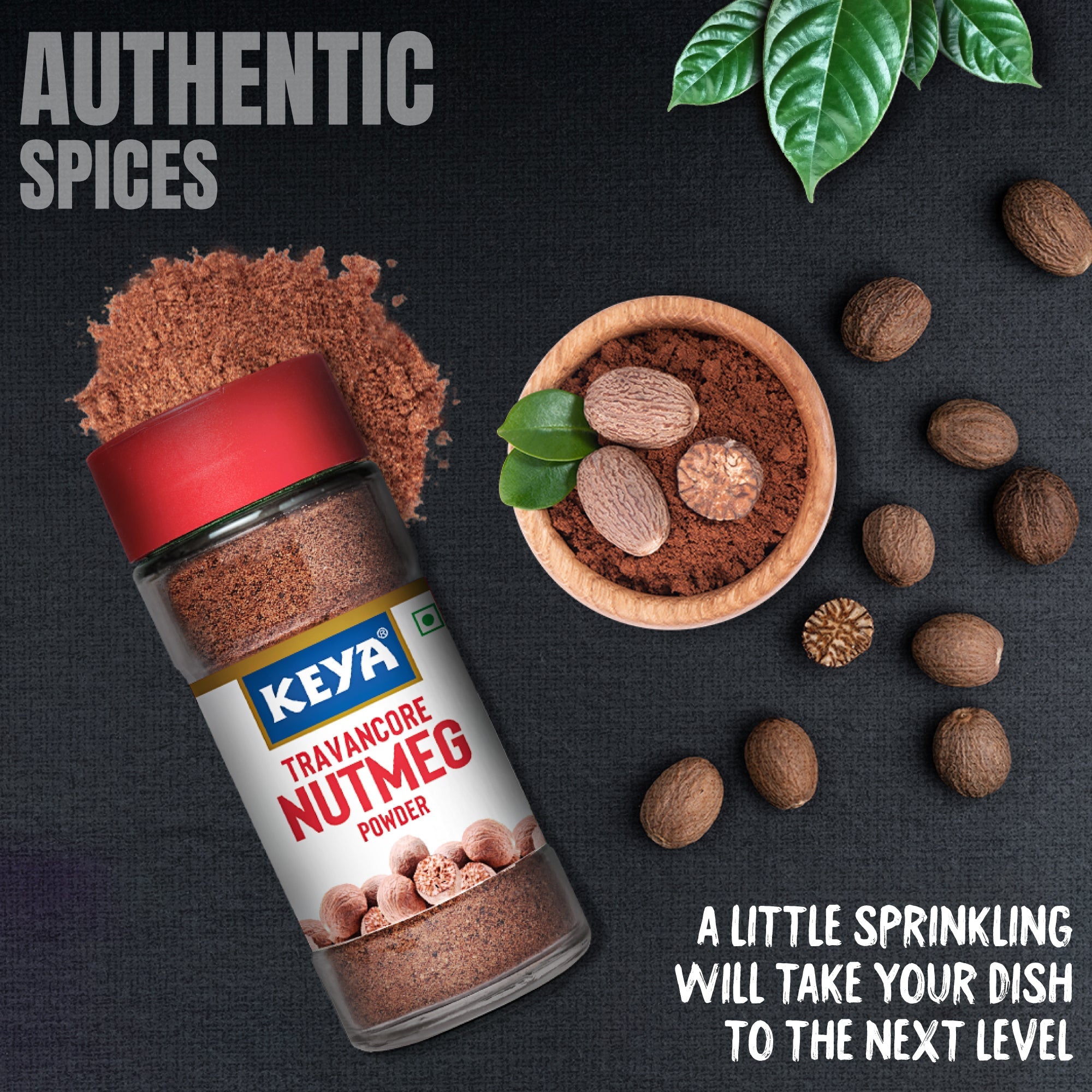 Keya Nutmeg Powder - 65 gms - Veeha Foods
