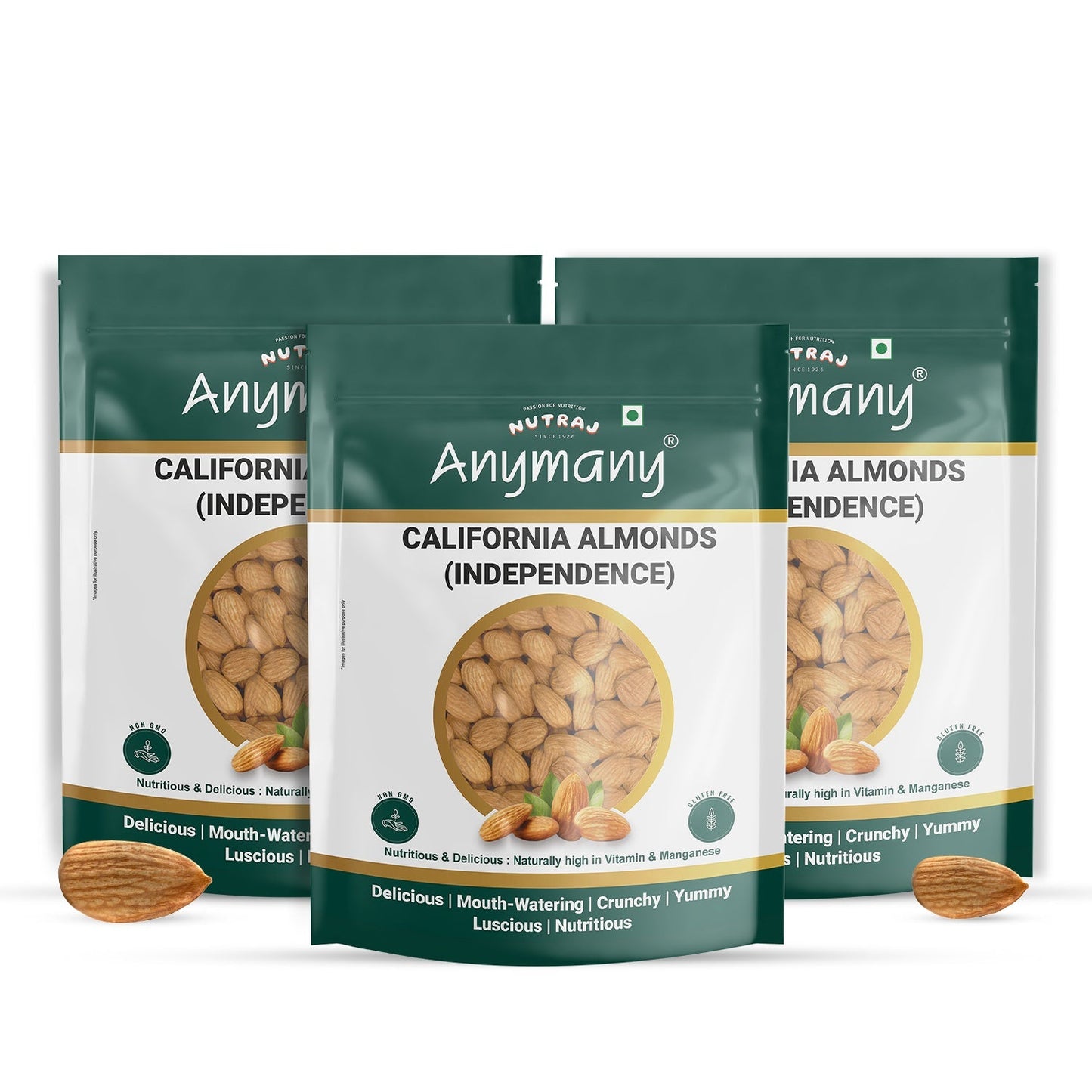 Nutraj Anymany Californian Almonds Badam 400gm