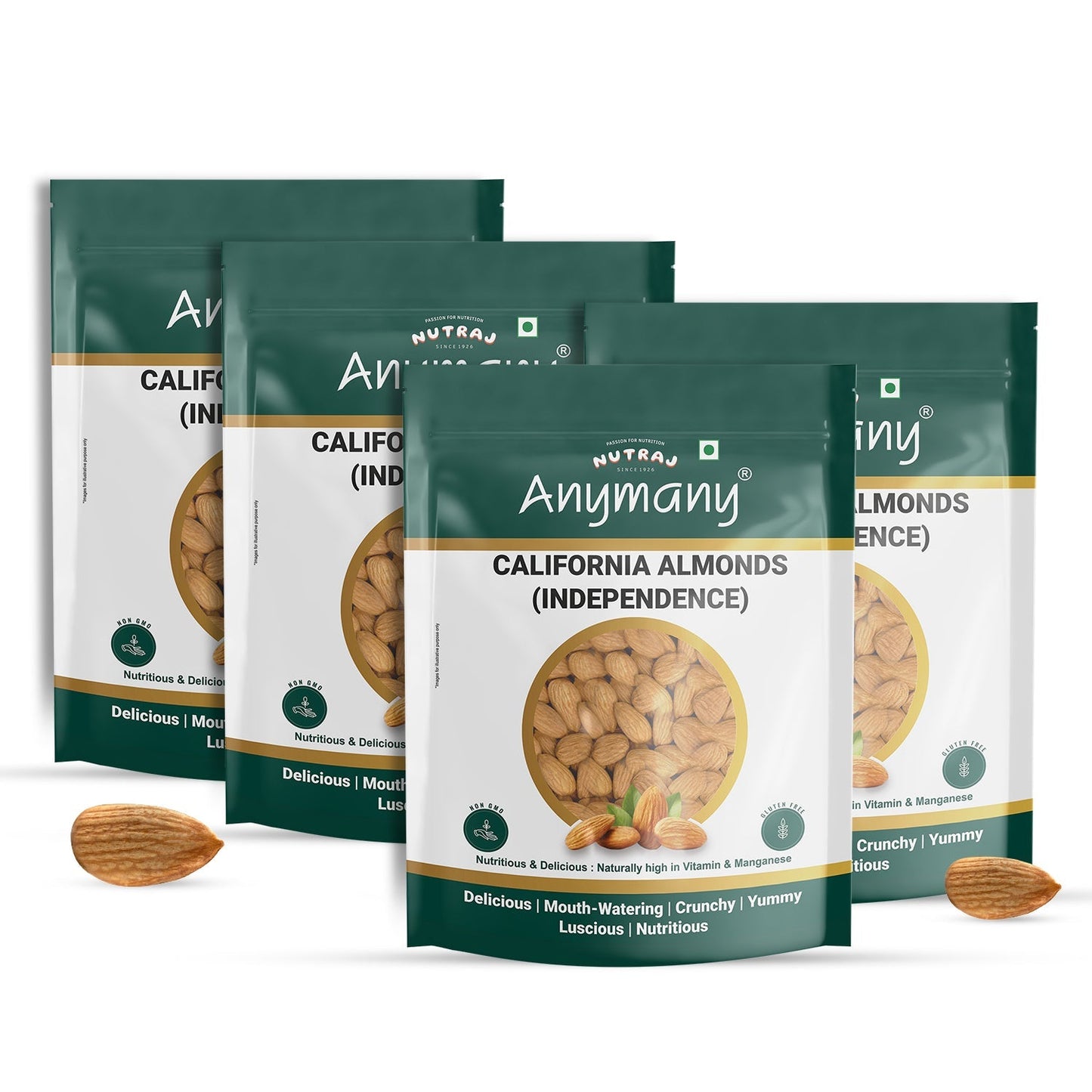 Nutraj Anymany Californian Almonds Badam 400gm