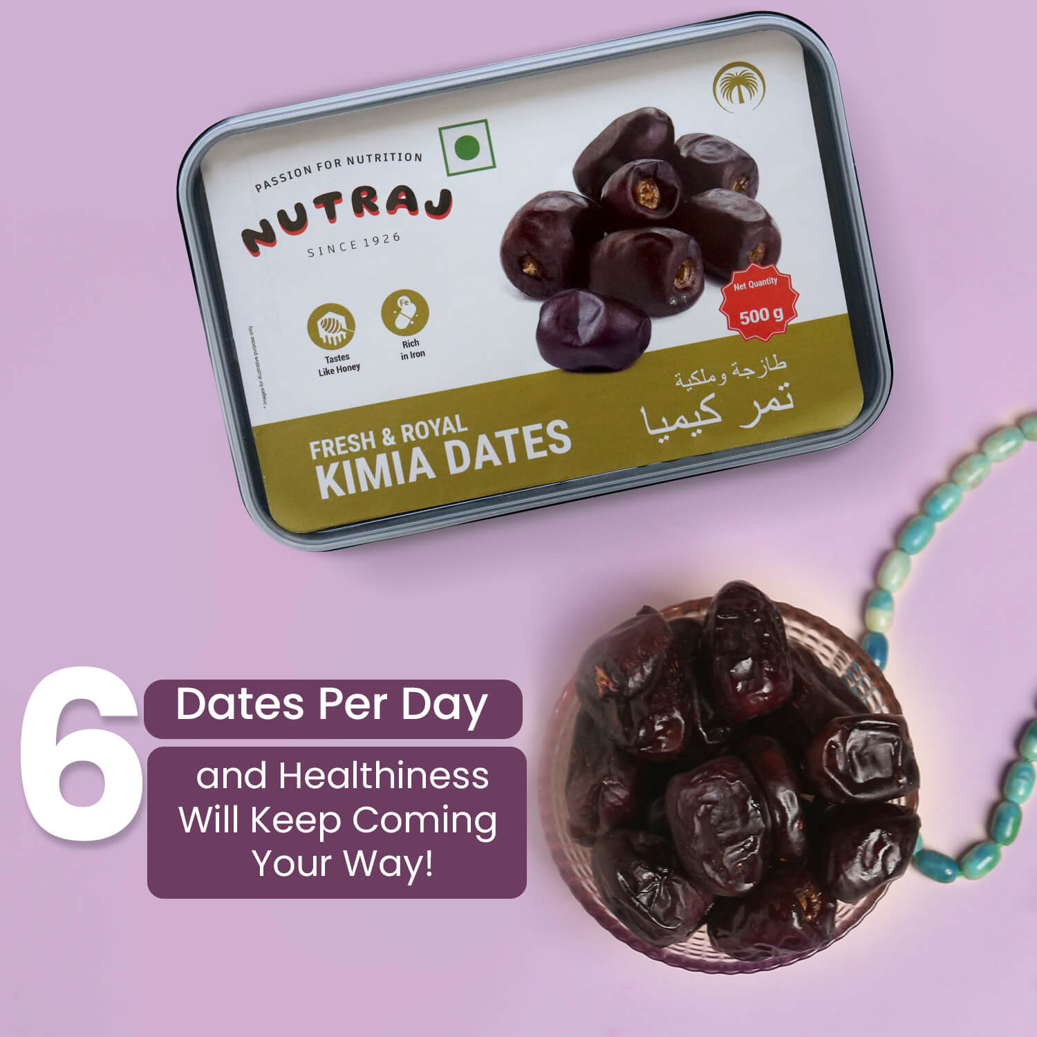 Nutraj Kimia Dates (Khajoor) 500gm