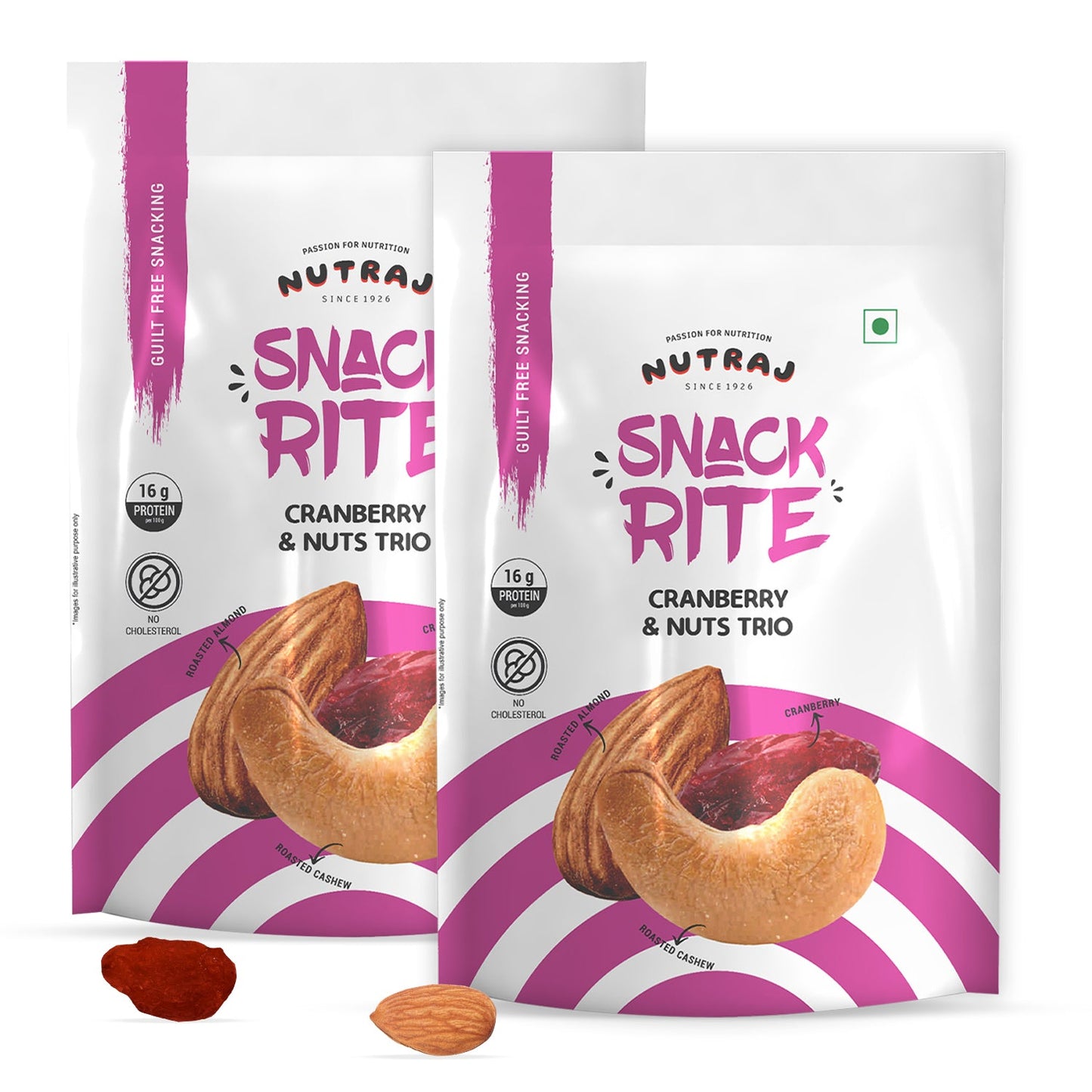 Nutraj Snackrite Cranberry & Nuts Trio Mix 150gm