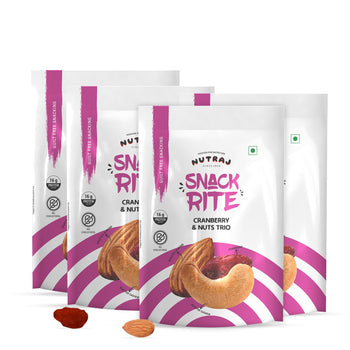 Nutraj Snackrite Cranberry & Nuts Trio Mix 150gm