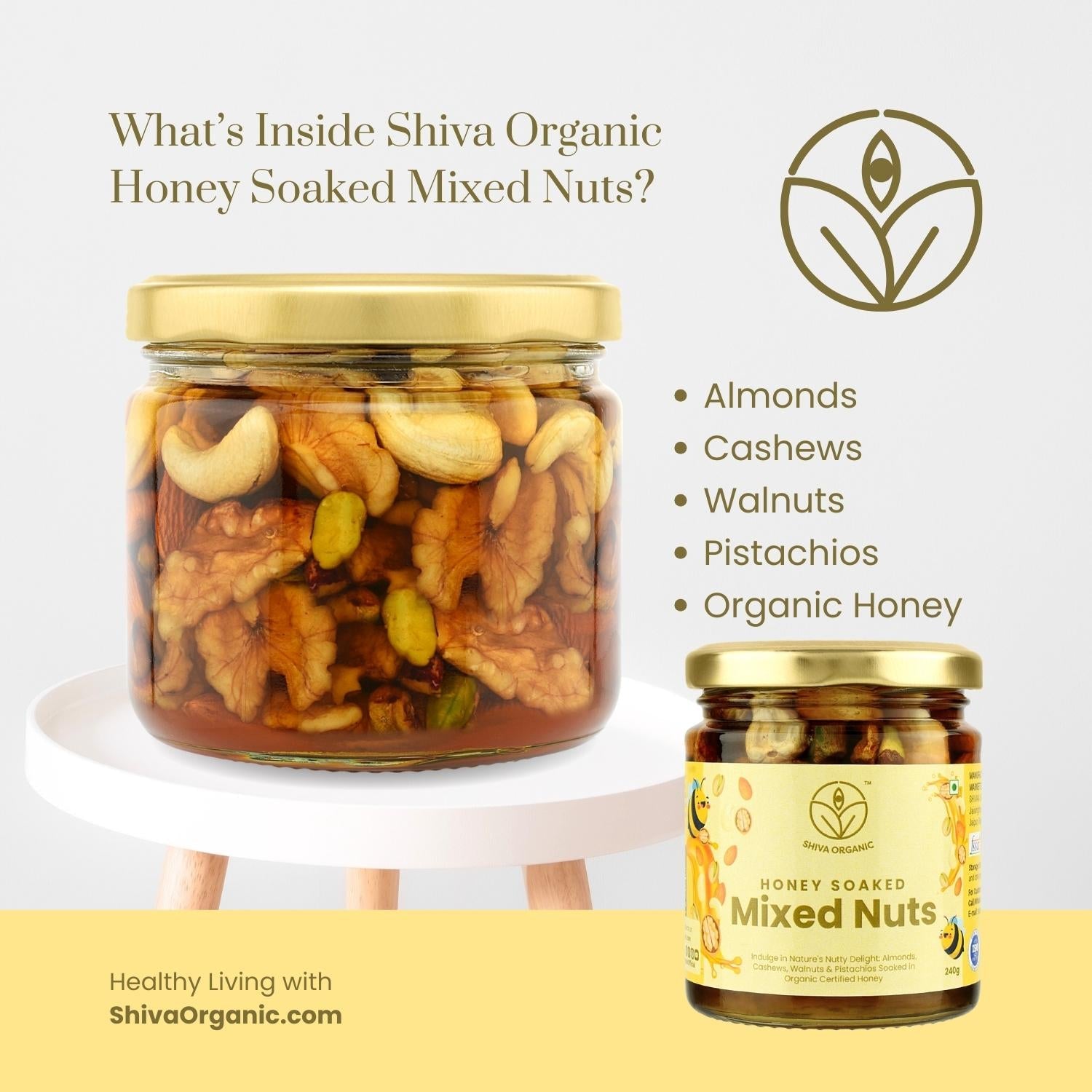 Honey Soaked Mixed Nuts