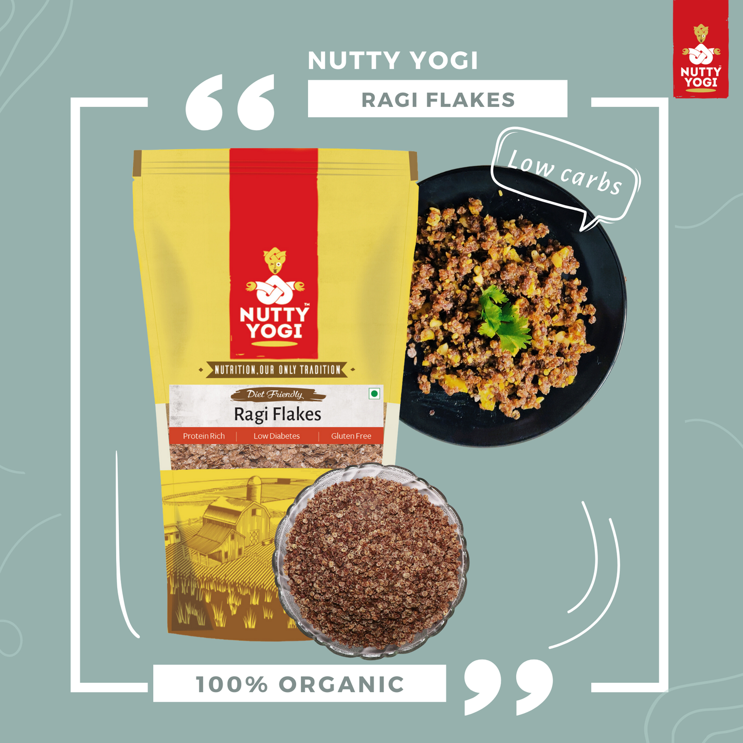 Nutty Yogi Ragi Flakes 400gm