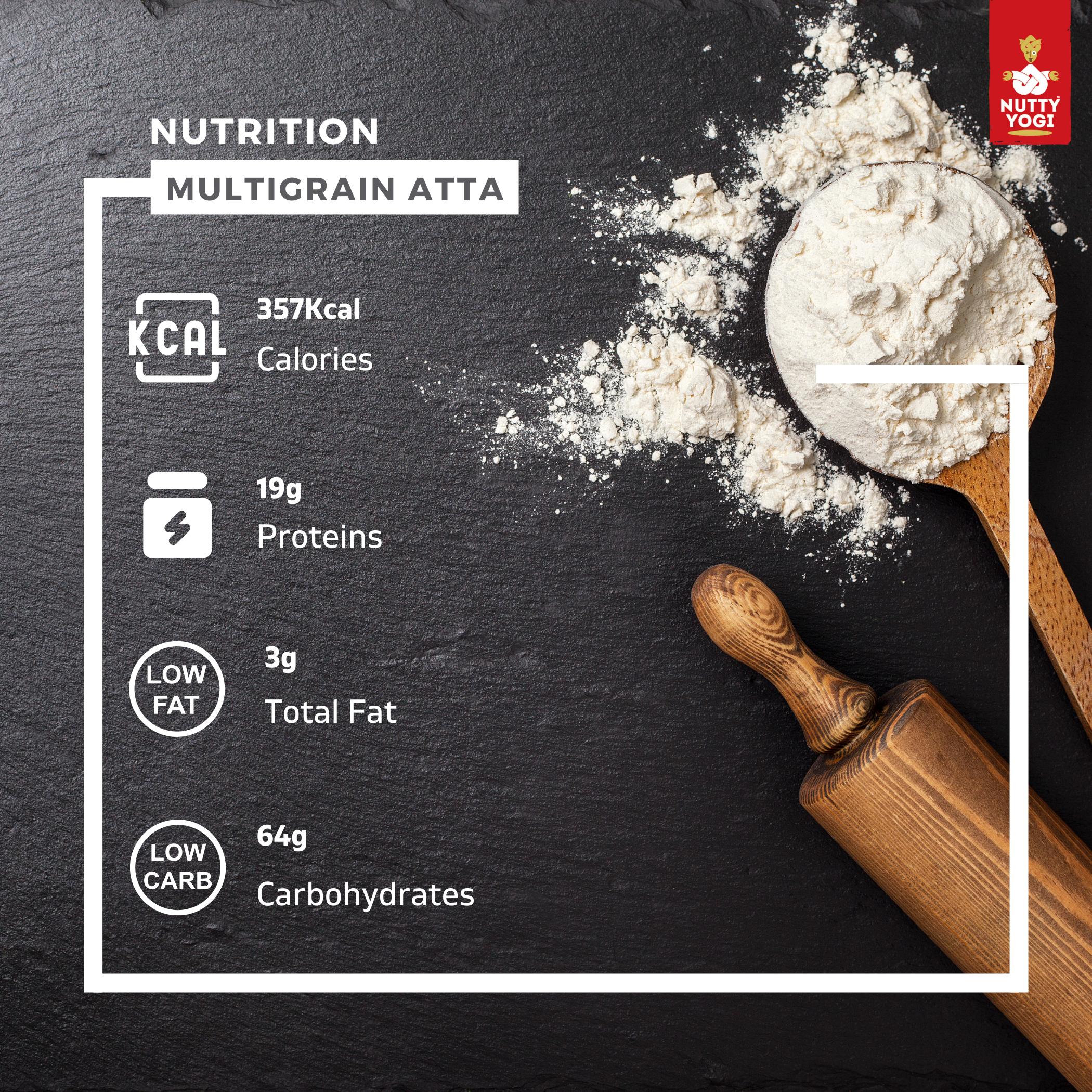 Nutty Yogi Gluten- Free Multigrain Missi Atta