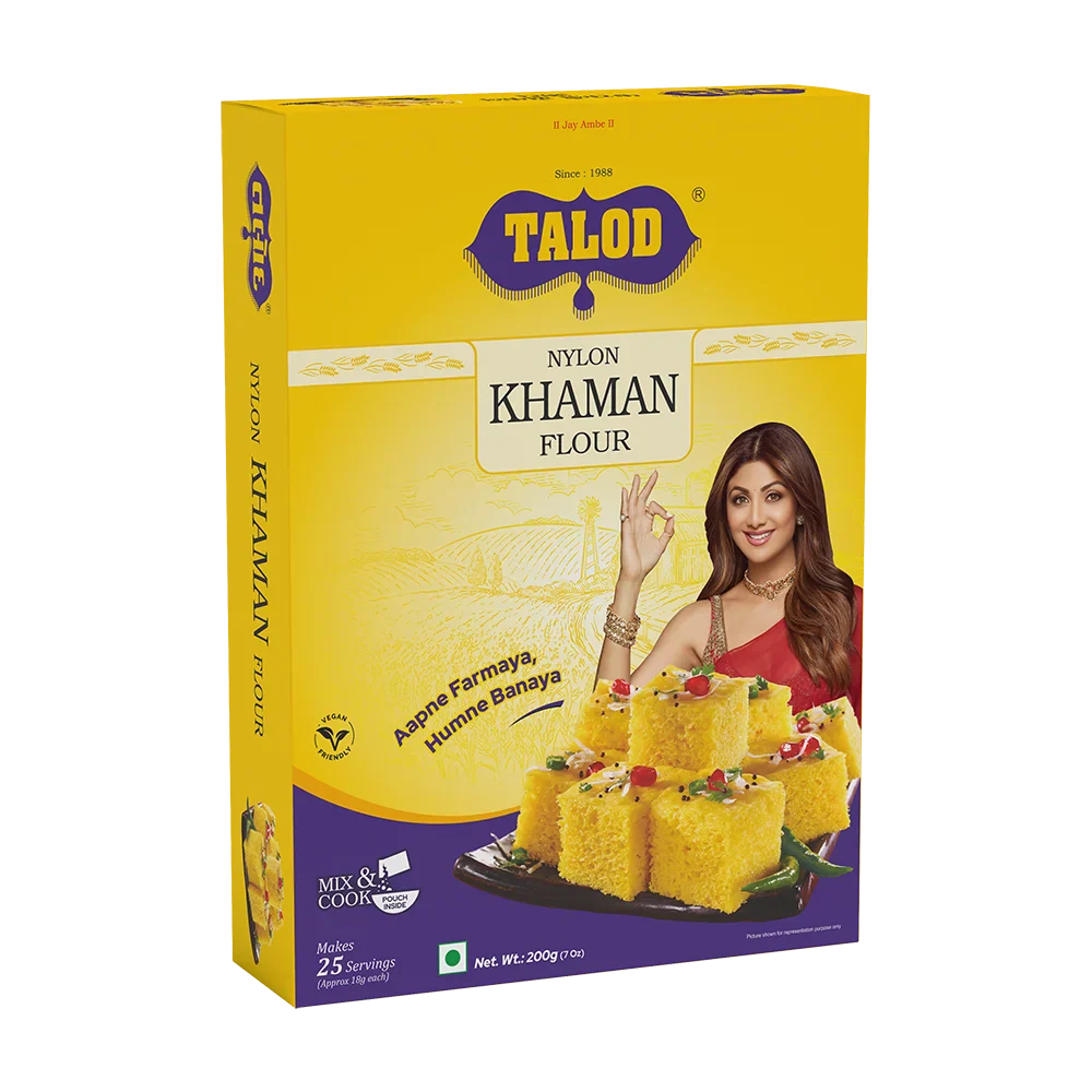 Nylon Khaman Instant Mix Flour - Healthy & Tasty, Makes 25 Servings, 200g