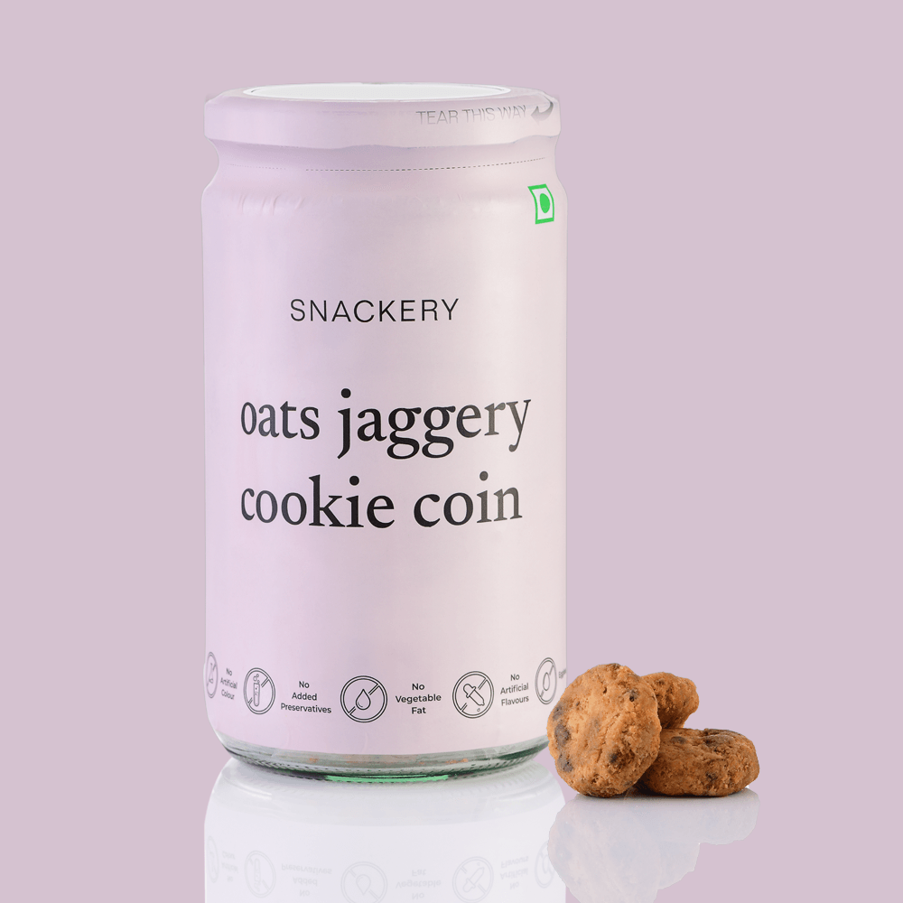 Oats Jaggery Cookie Coin