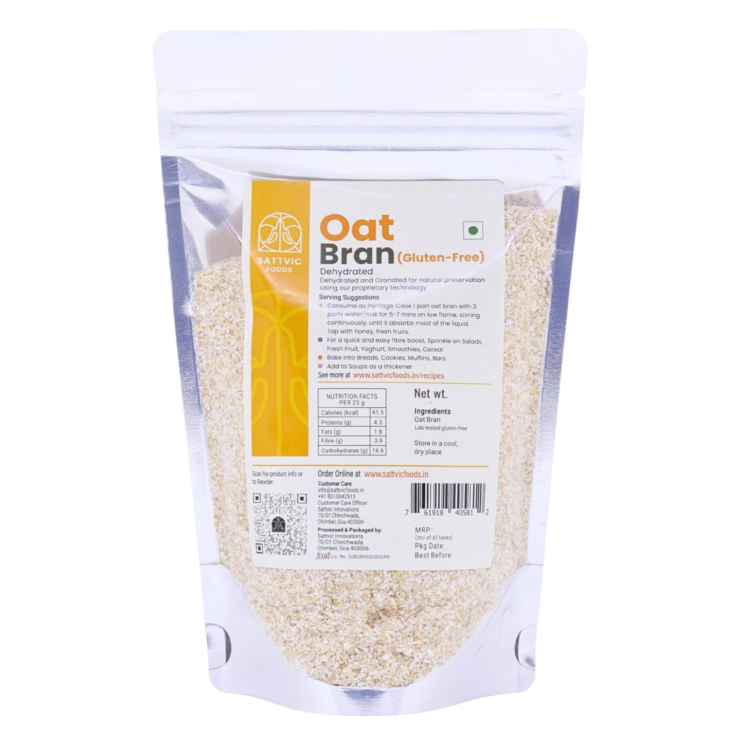 Oat Bran | Gluten-free | Fibre-Rich