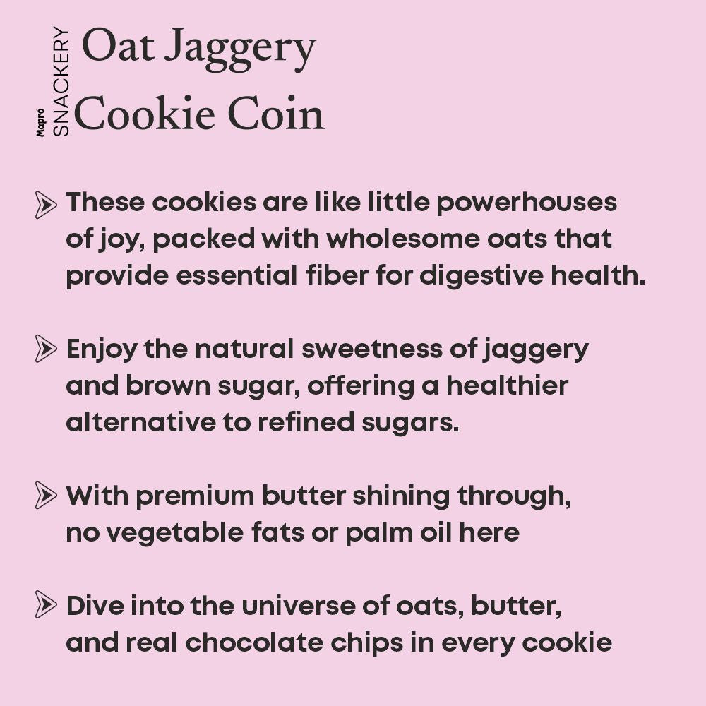 Oats Jaggery Cookie Coin