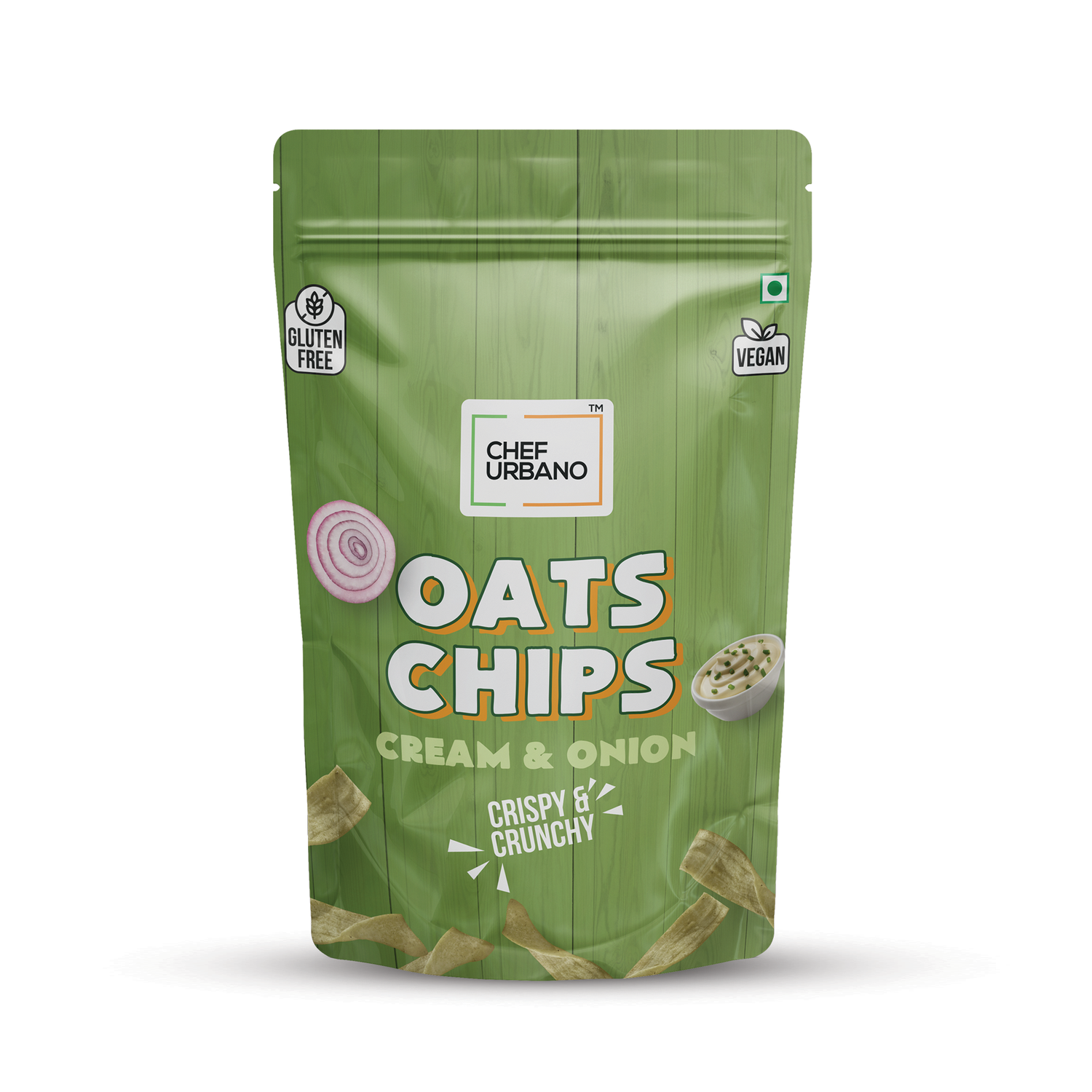 Chef Urbano Oats Chips Cream & Onion 85g