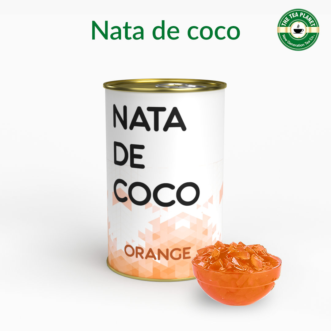 Orange Nata De Coco - 400 gms