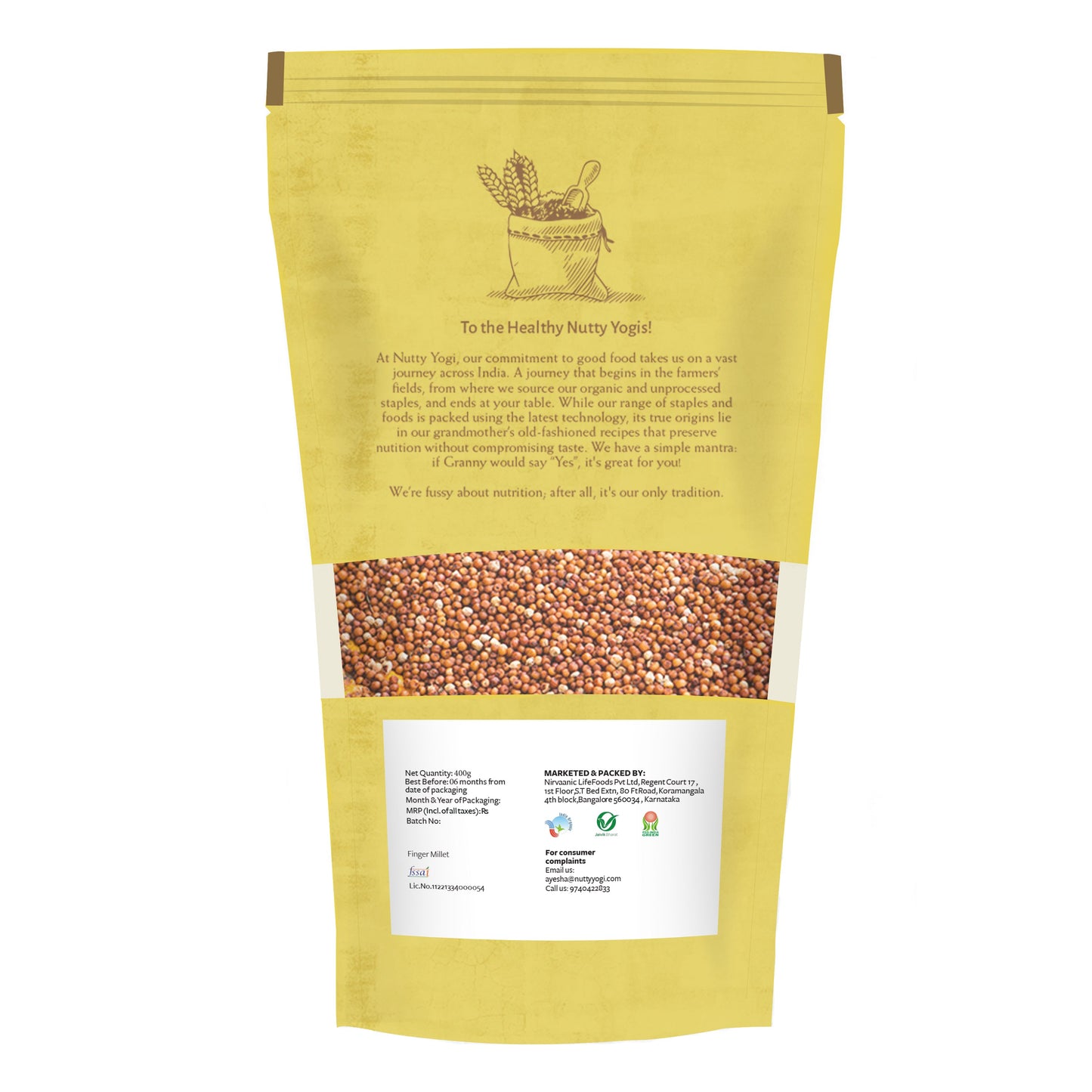 Nutty Yogi Organic Finger Millet / Ragi