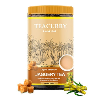 Organic Jaggery Chai - 100% Natural Organic Gur Chai Tea for Digestion | With Real Jaggery