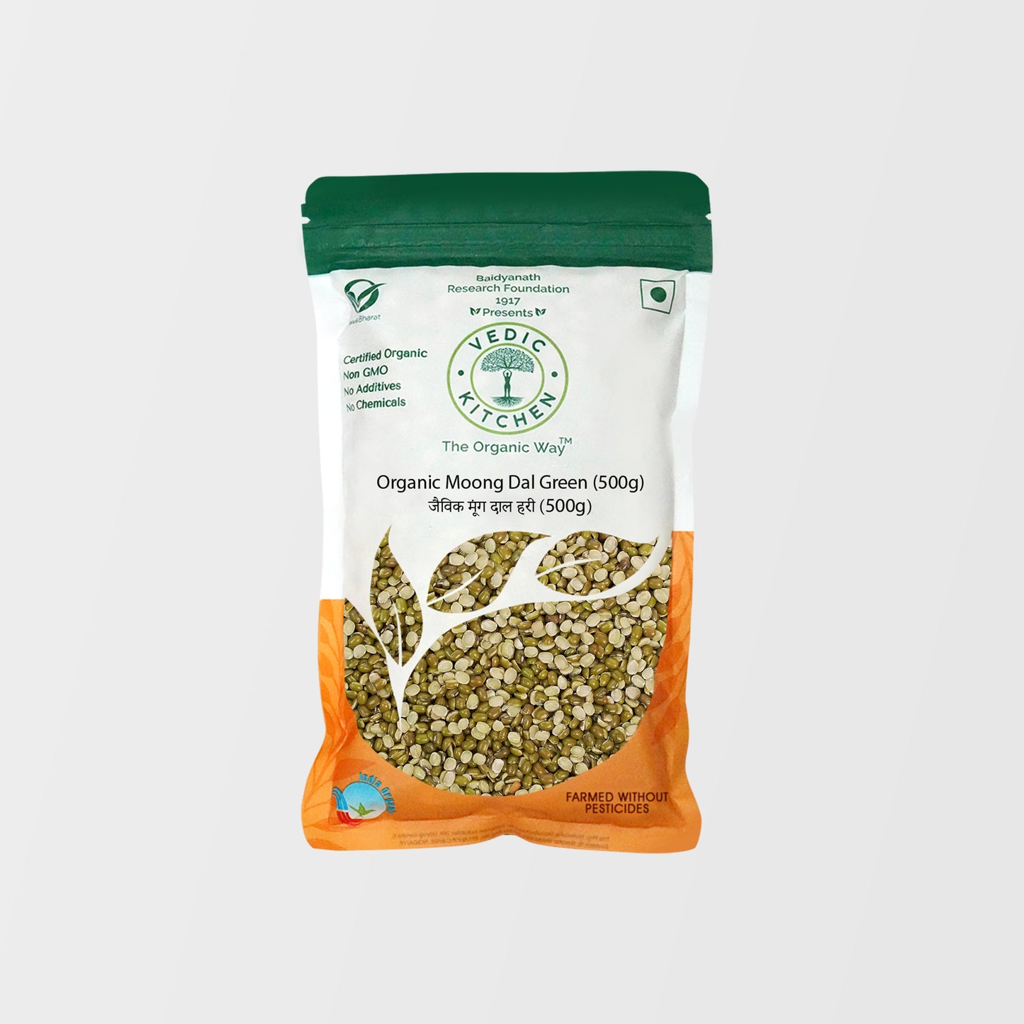 Organic Moong Dal Green 500 g