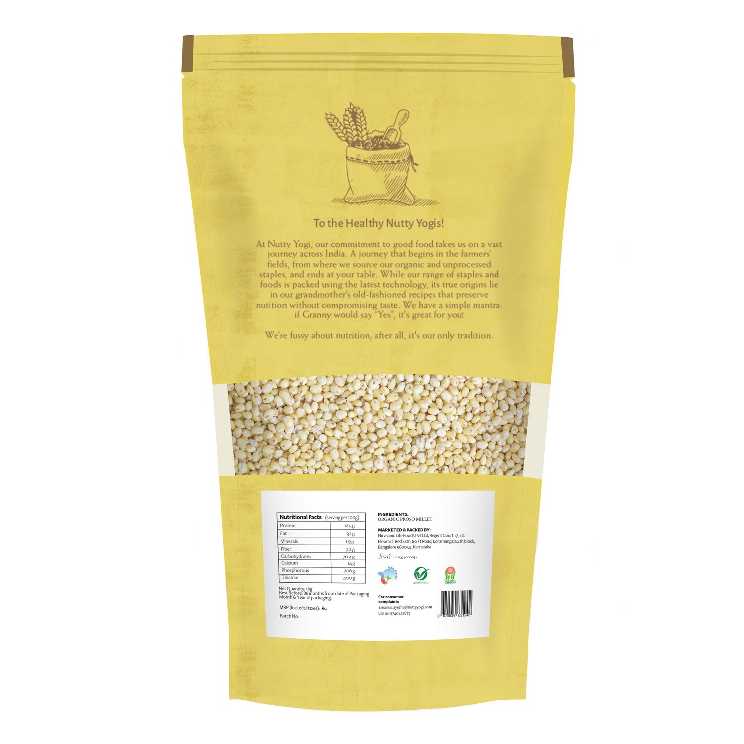 Nutty Yogi Organic Proso Millet / Barri