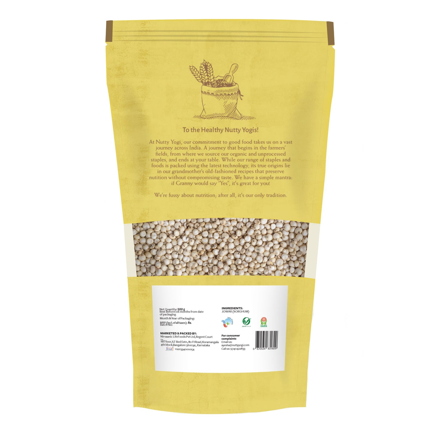 Nutty Yogi Organic Sorghum Millet/ Jowar