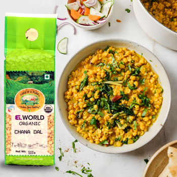 Elworld Agro & Organic Food Products Organic Chana Dal