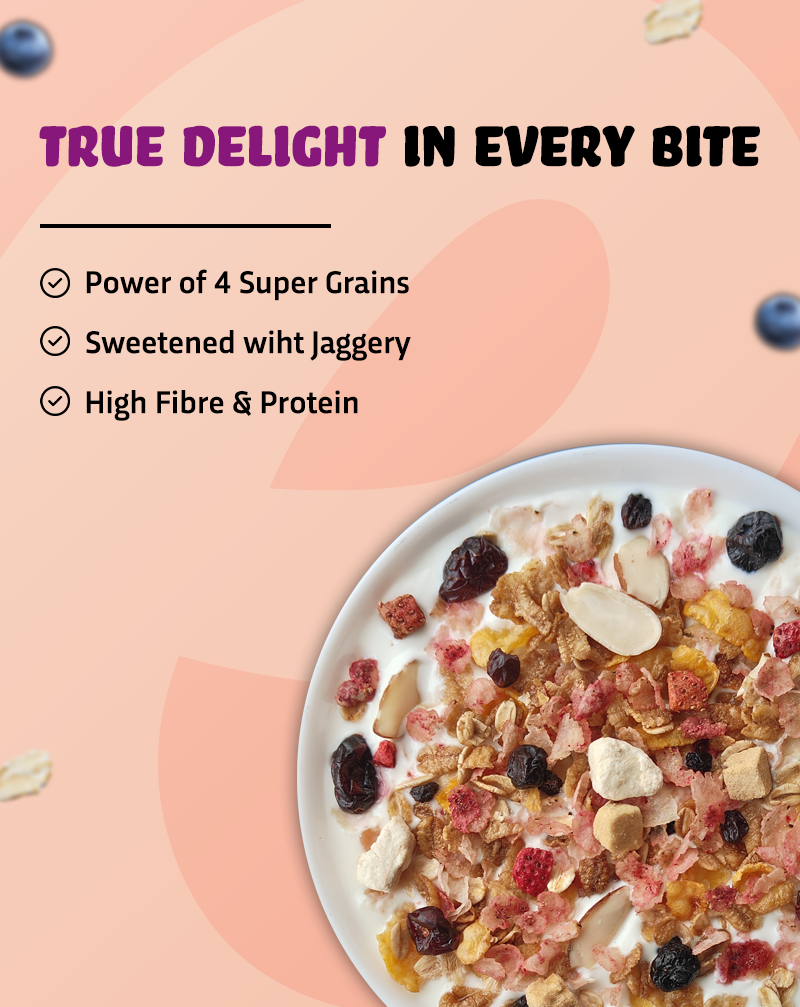 Muesli Fruity Delight 700g - with Jowar Flakes