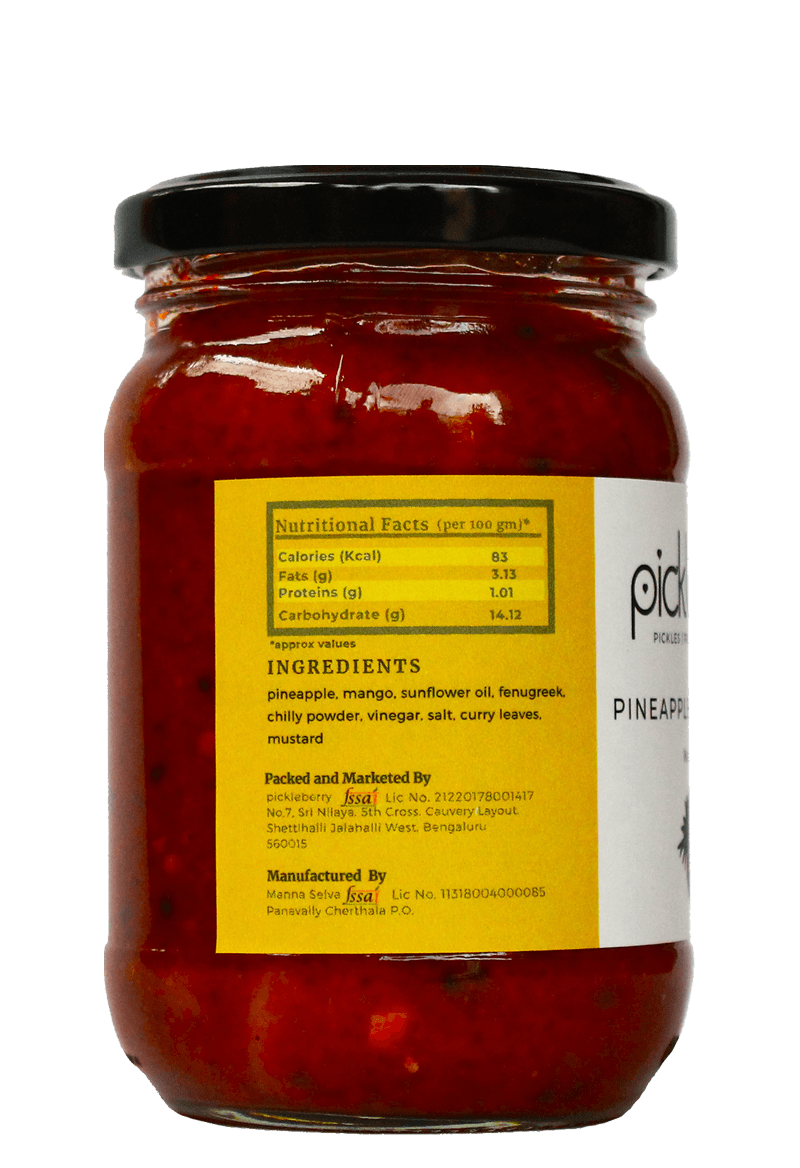 Pickleberry Homemade Pineapple & Mango Pickle