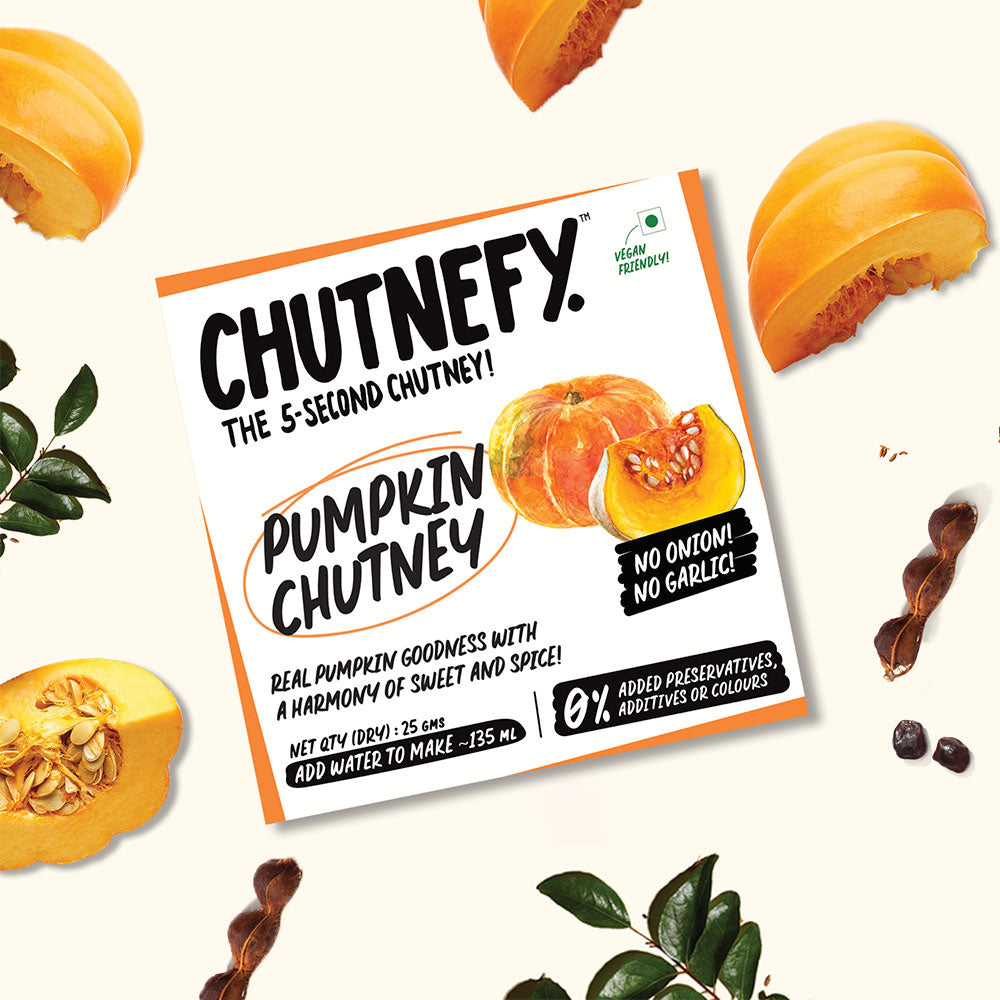 Pumpkin (Kaddu) Chutney | Trial Pack of 2 | No Onion, No Garlic | Jain