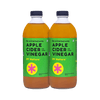 By Nature Apple Cider Vinegar with Mother - Raw & Unfiltered - 500 ml (Pack of 2)