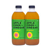 Apple Cider Vinegar with Mother, (Pack of 2) - Raw & Unfiltered