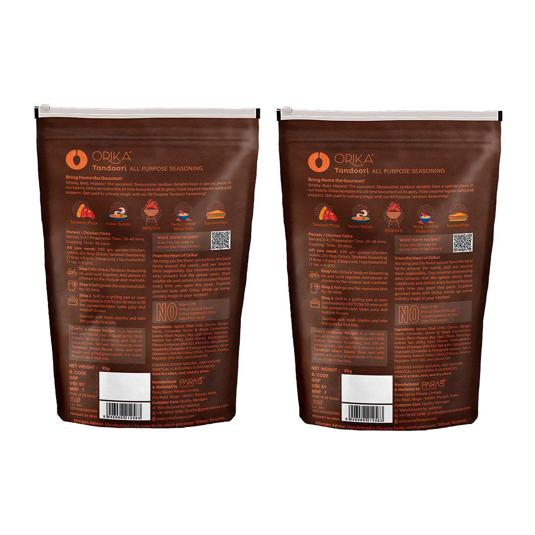 Orika Tandoori Marinade Combo (Pack of 2, 85gms each)
