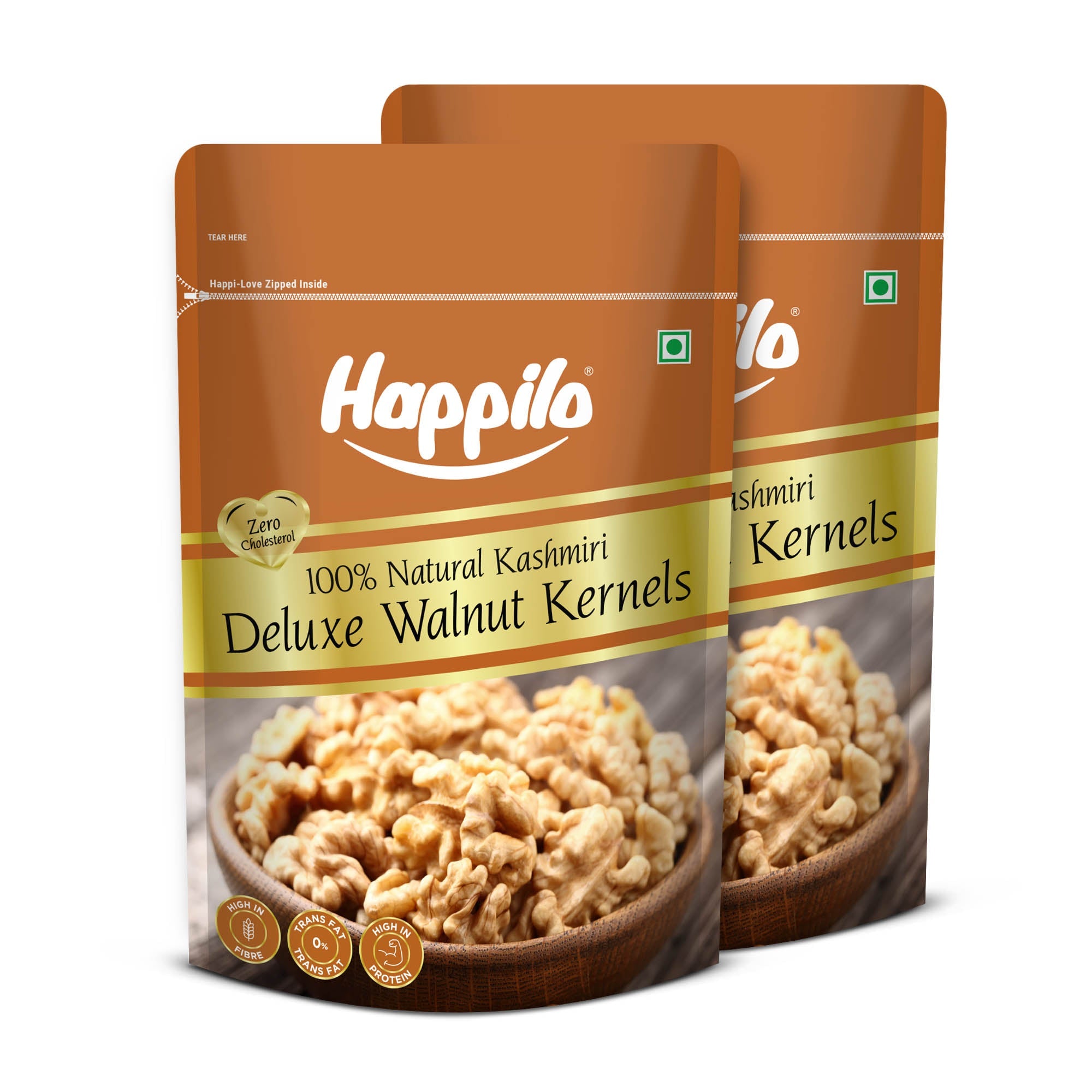 Happilo 100% Natural Deluxe Kashmiri Walnut Kernels