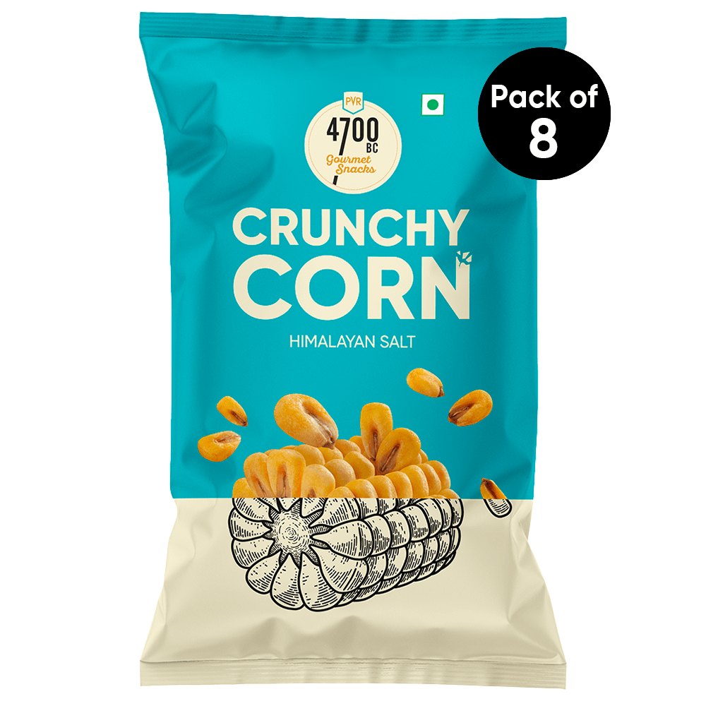 Crunchy Corn, Himalayan Salt Pouch (Pack of 8, 40g)