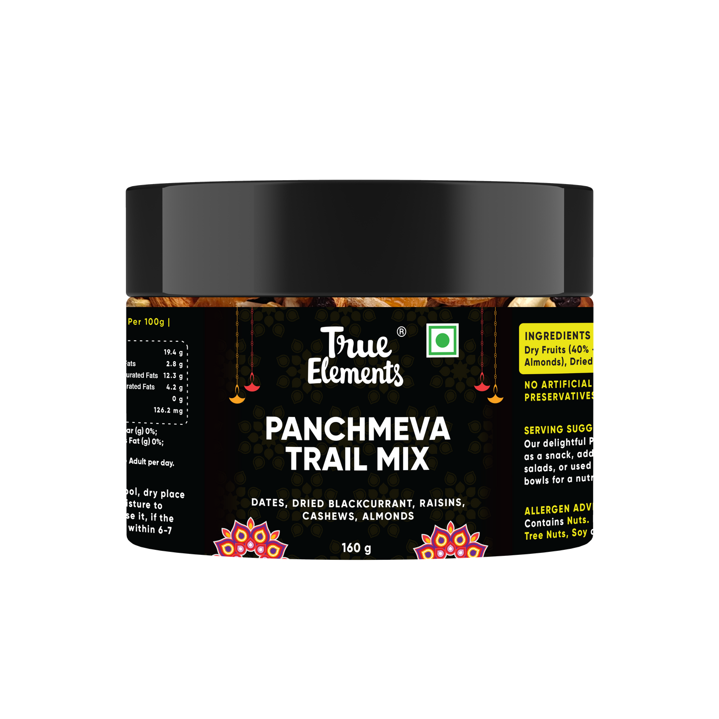 Panchmeva Trail Mix 160gm - 5 dryfruits