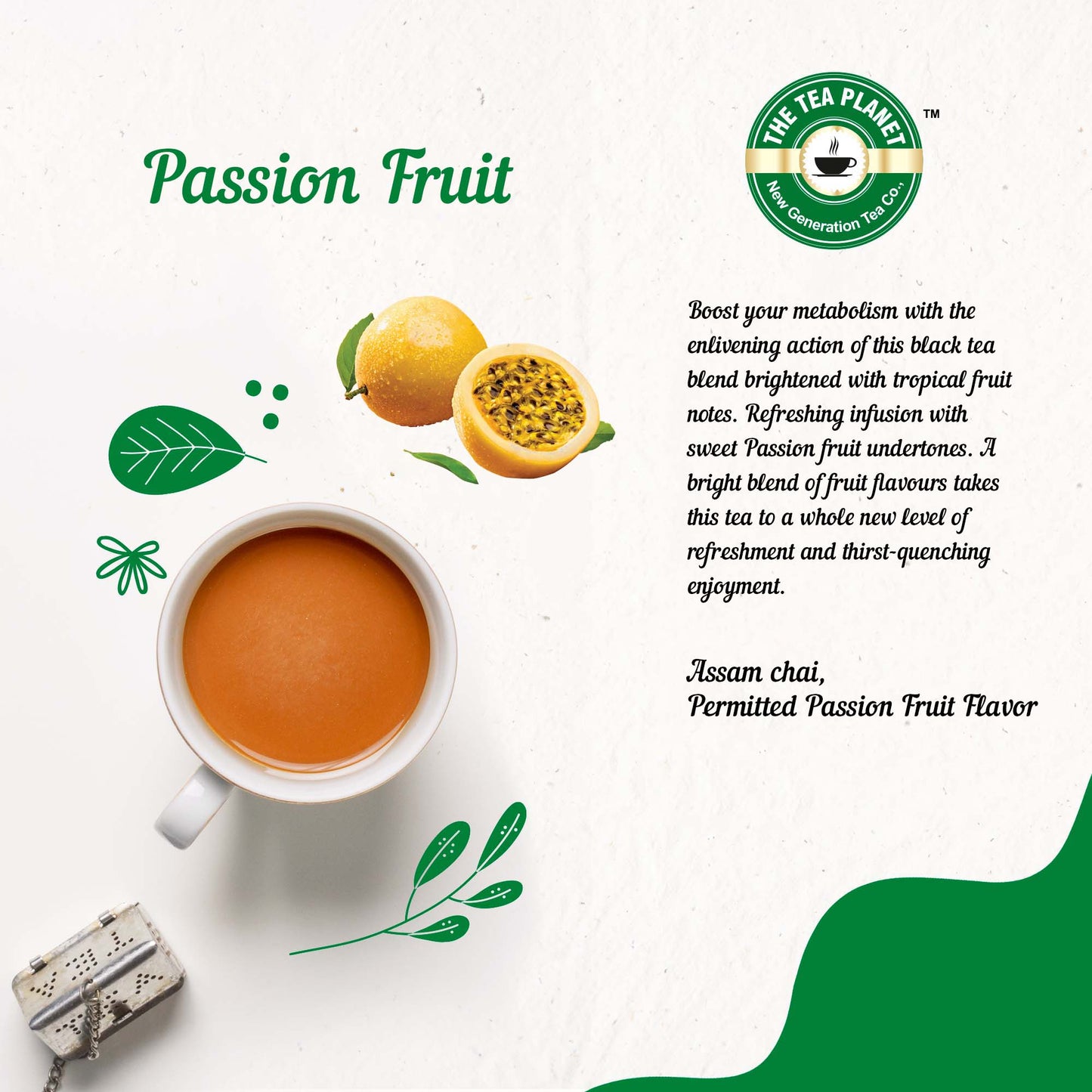 Passion Fruit Flavored CTC Tea