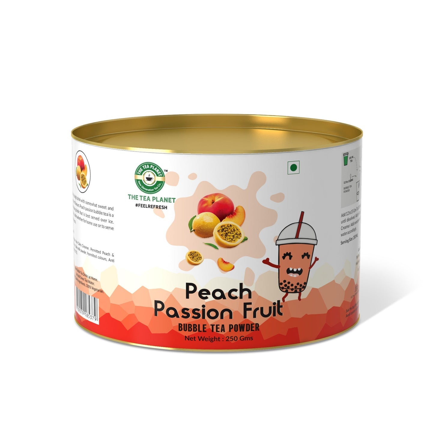 Peach Passion Fruit Bubble Tea Premix