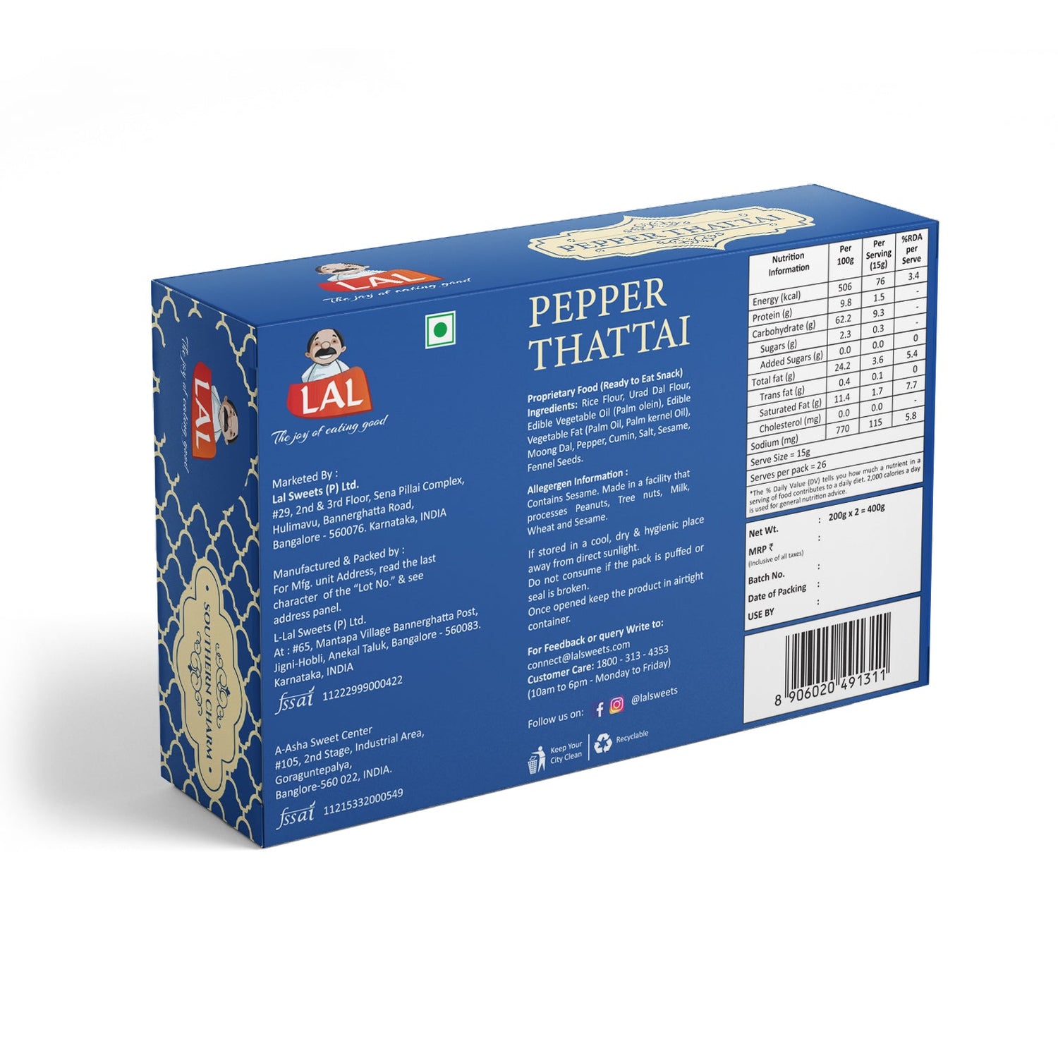 Pepper Thatai 400g