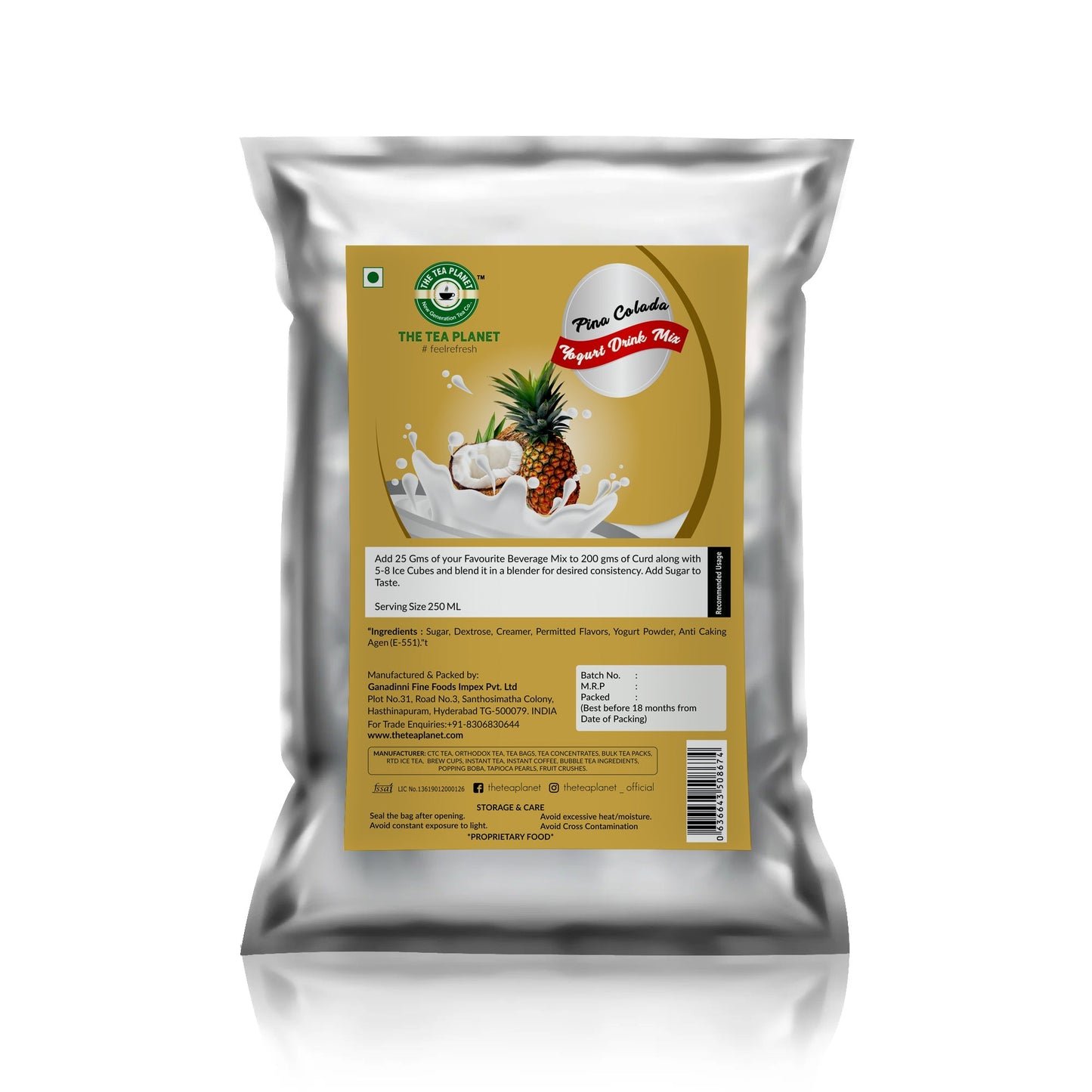 Pina Colada Flavored Lassi Mix - 1kg