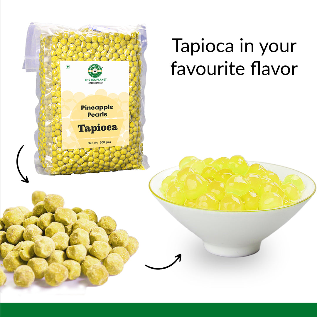 Pineapple Tapioca Pearls - 500 gms