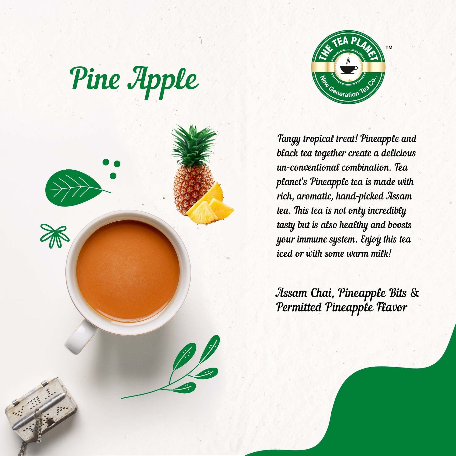 Pine Apple Flavored CTC Tea