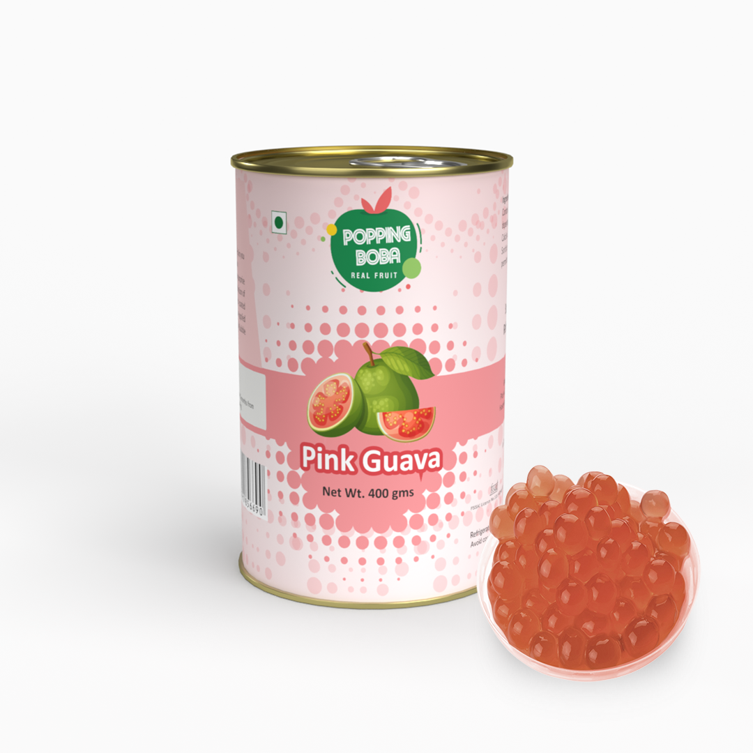 Pink Guava Popping Boba - 400 gms