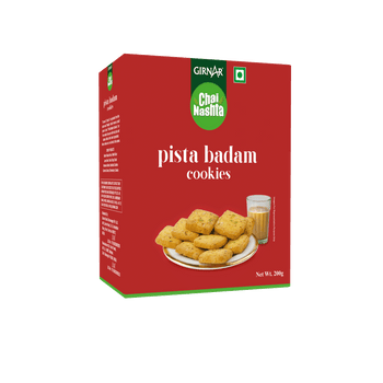 Girnar Chai Nashta - Pista Badam Cookies