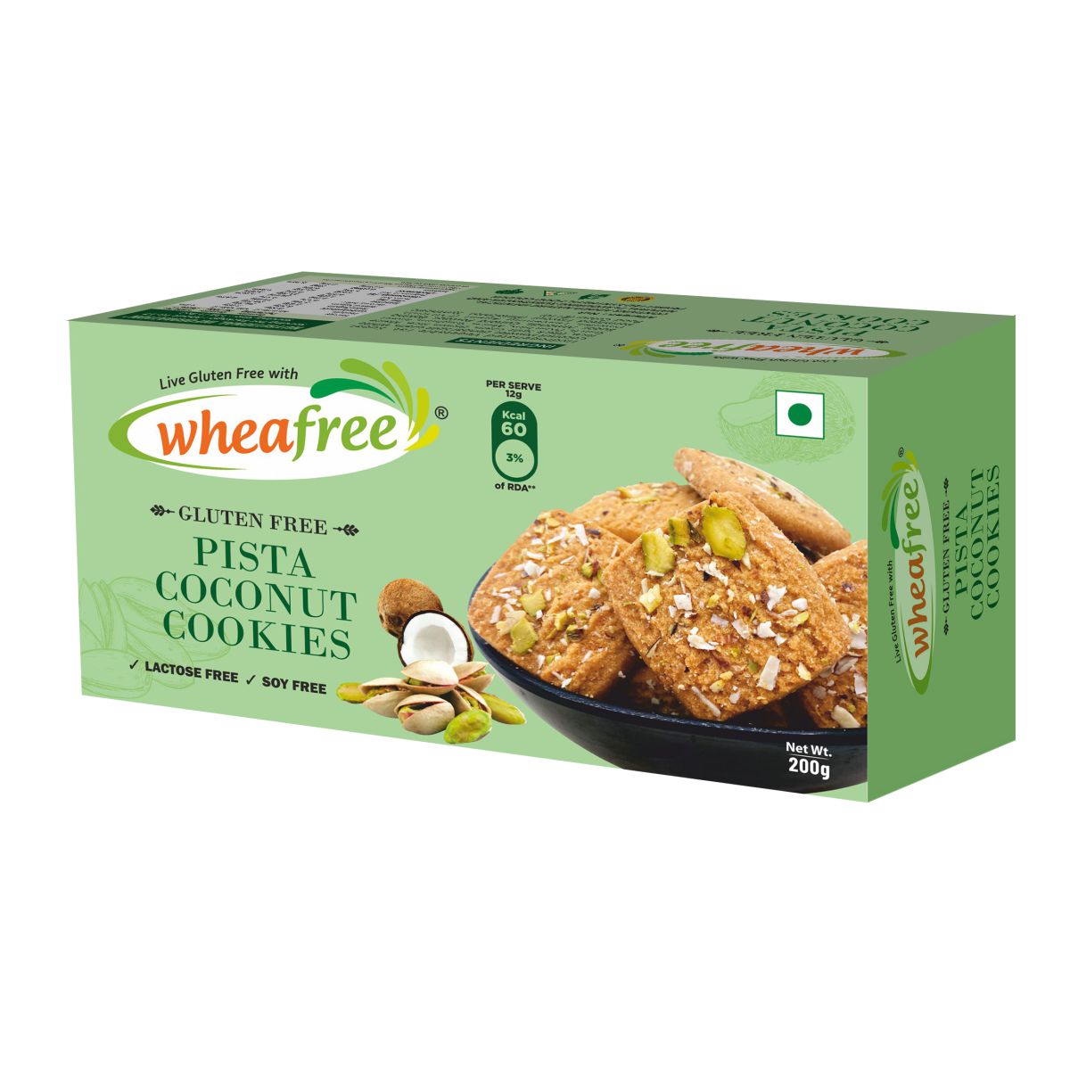 Gluten Free Pista Coconut Cookies- 200g