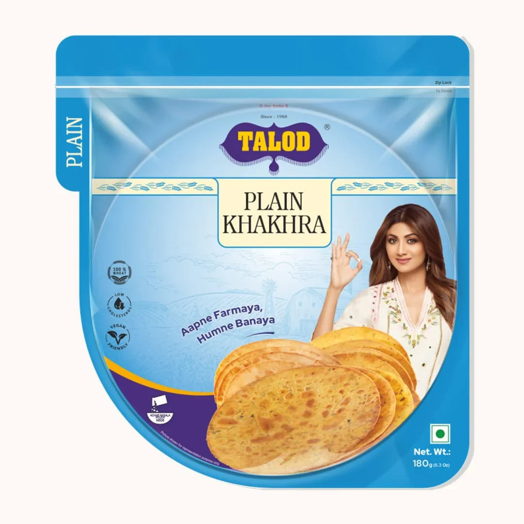 Plain Khakhra – Healthy & Tasty, 180g