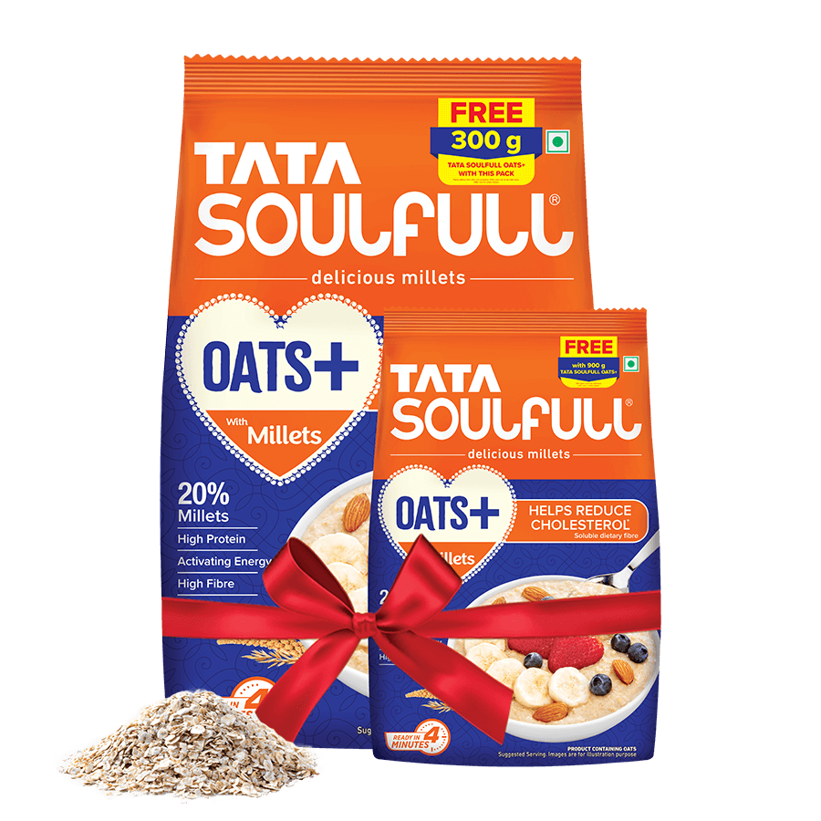 Tata Soulfull Oats+ Millets 900 g + 300 g FREE*