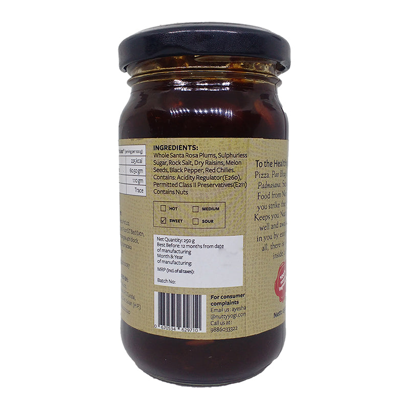 Nutty Yogi Plum Chutney 250gm