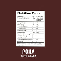 Poha with Bhujia, 80g - Ready to Eat | Instant Food | No Added Preservatives